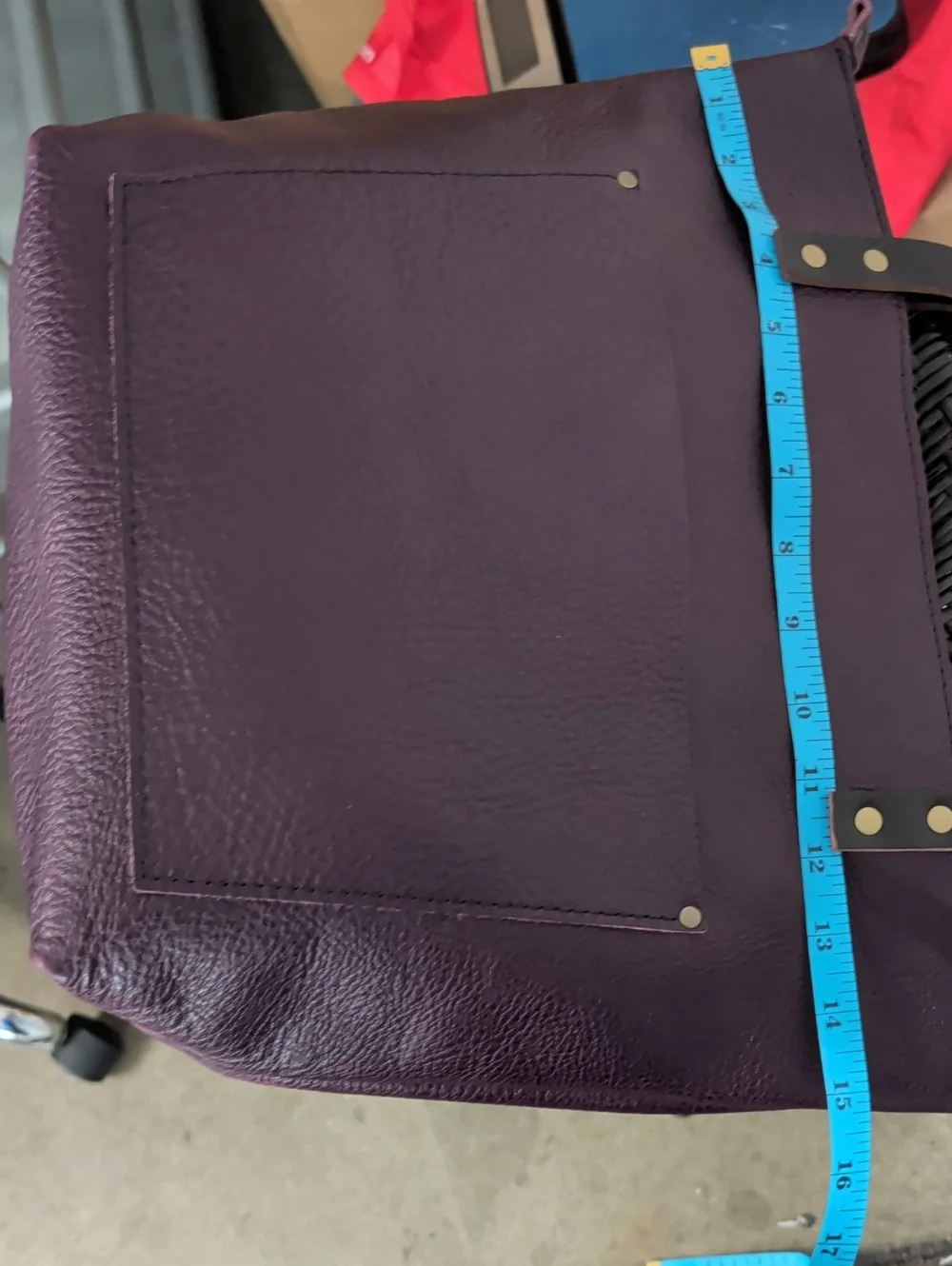 Portland Leather Plum Purple Shoulder Bag